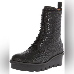John Fluevog Black Combat Boots